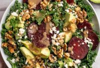 Beet Vegan Feta Salad