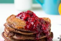 Effortless Chocolate Peanut Butter Blender Pancakes