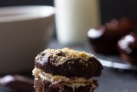 Gooey Baked Smores Chocolate Cake Donuts
