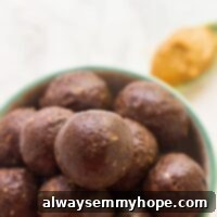 A batch of peanut butter energy balls in a bowl, a perfect healthy snack.