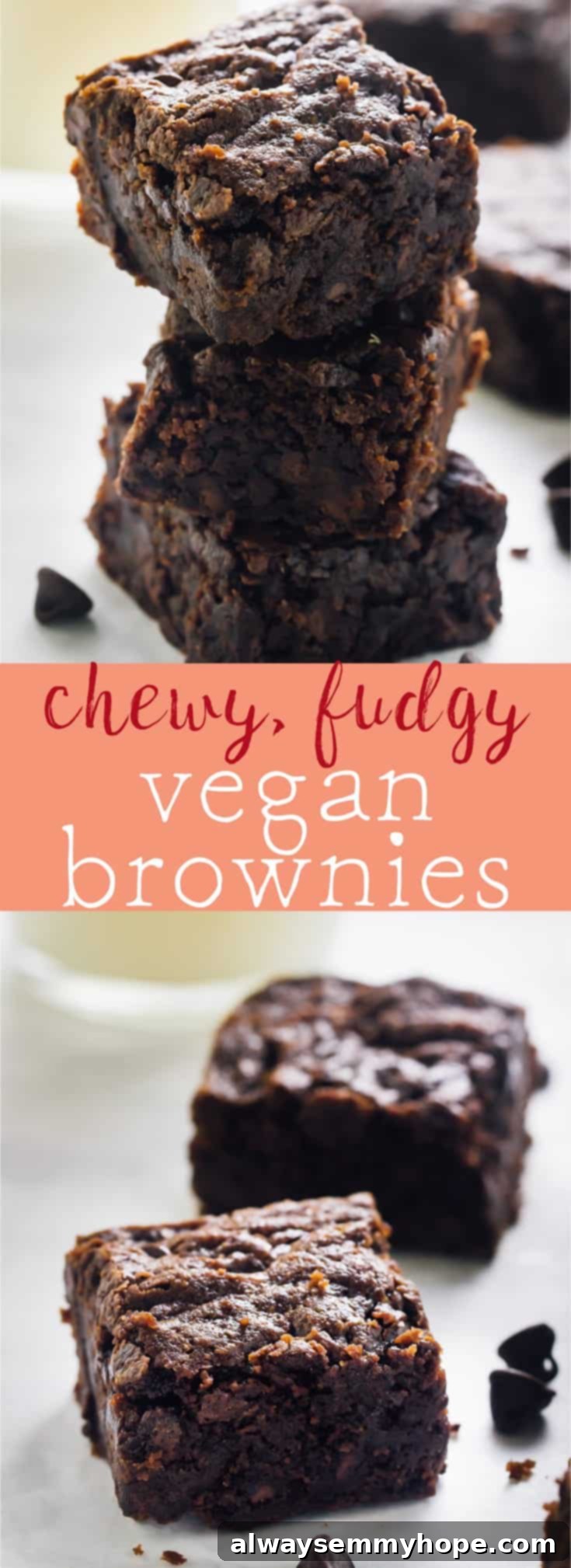 Chewy and Fudgy Vegan Brownies 11 These Vegan Chocolate Chewy Fudgy Brownies are beyond addictive! They are chewy, fudgy, rich in chocolate and so easy to make! via https://jessicainthekitchen.com