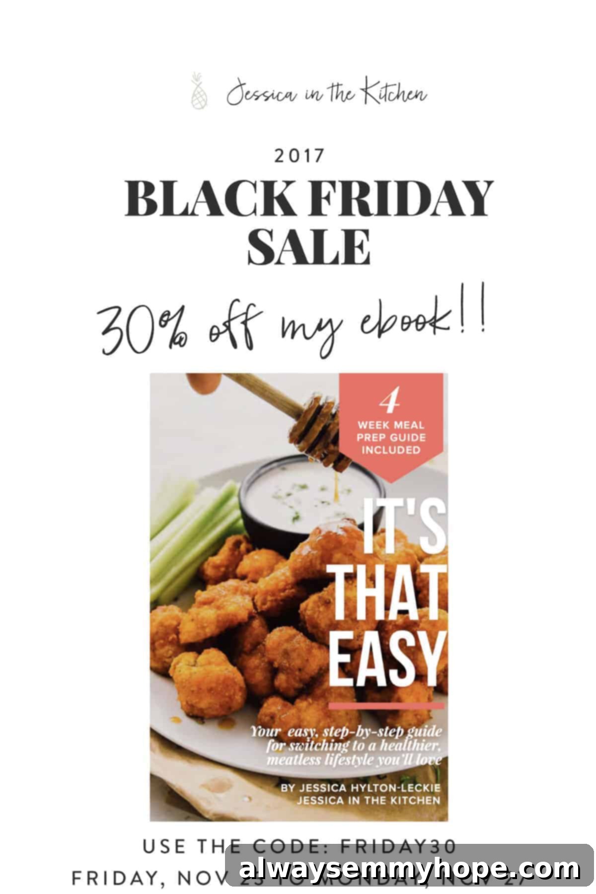 Jessica in the Kitchen Ebook - Special Black Friday Sale