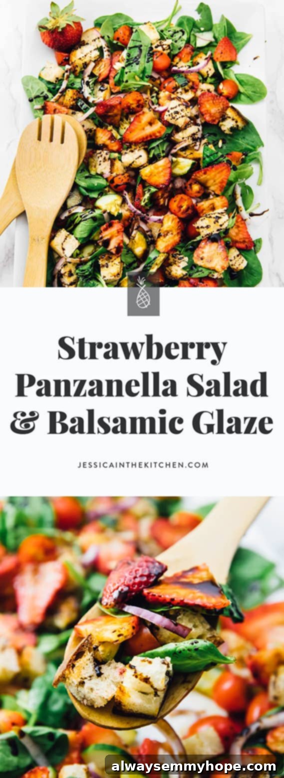 This Strawberry Panzanella Salad, featuring only 6 main ingredients, is exceptionally delicious and versatile. It's an ideal choice for get-togethers, parties, or as a satisfying lunch or dinner. Naturally vegan and gluten-free, it's a perfect summer recipe.