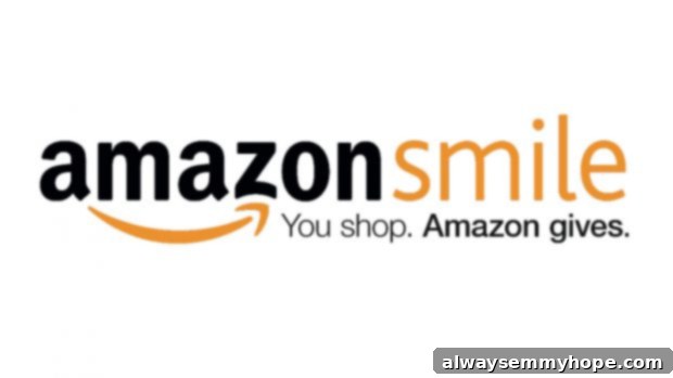 Logo for amazon smile. 