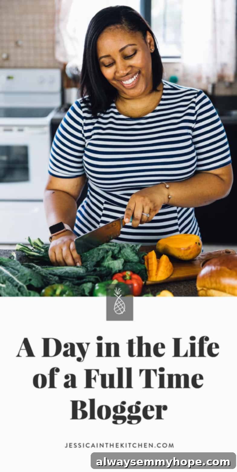 Behind the Plates: A Day with Full-Time Food Blogger Jessica 11 Have you ever wondered what a blogger does daily? Here's my new post - A Day in the Life of Jessica - A Full Time Food Blogger (What It's Actually Like) - I go into detail on income, criticisms, joys and what I do all day! via https://jessicainthekitchen.com #blogging #vegan #foodblogger #pinterest #bloggingtips