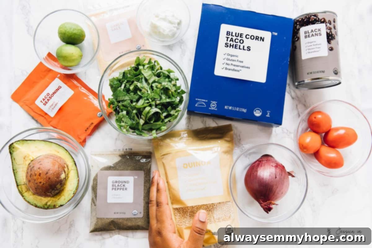 Behind the Plates: A Day with Full-Time Food Blogger Jessica 5 Overhead shot of ingredients on a table.