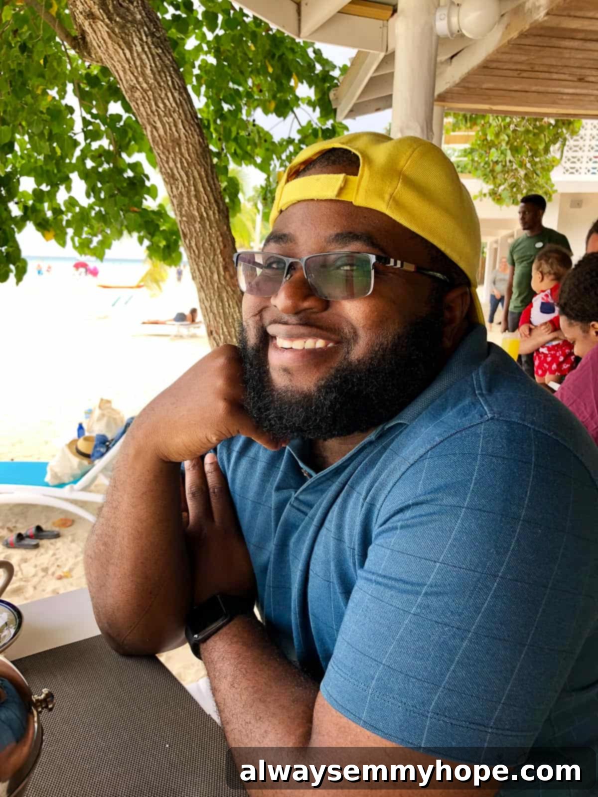 My Month as a Vegetarian: Unexpected Lessons 6 Gavin sat outside, smiling to camera.