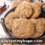 Vegan chai sugar cookies piled on tray