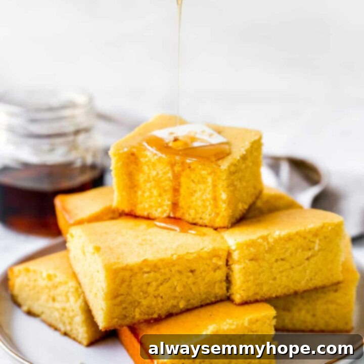 80+ Vegan Thanksgiving Feast Recipes 36 A golden-brown slice of the best vegan cornbread, with a perfectly crispy edge and a moist, fluffy interior.