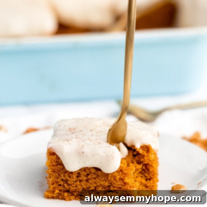 80+ Vegan Thanksgiving Feast Recipes 63 A festive vegan pumpkin sheet cake, frosted with cream cheese icing and decorated for the holidays.