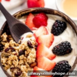 Luscious Homemade Vegan Yogurt 6 A bowl of vegan yogurt, topped with berries.