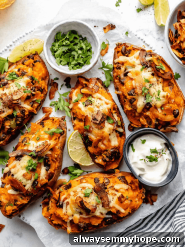 Score Big with 30 Vegan Super Bowl Recipes 11 Loaded Sweet Potato Skins topped with avocado and fresh cilantro.