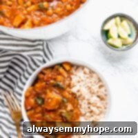 One-Pot Wonder Sweet Potato Curry 6 Sweet potato curry in a bowl.