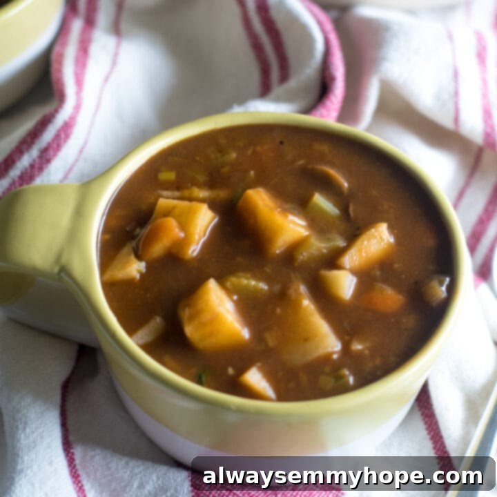 25 Festive Vegan Recipes for St. Patrick's Day 12 Hearty Vegan Irish Stew in a rustic bowl.