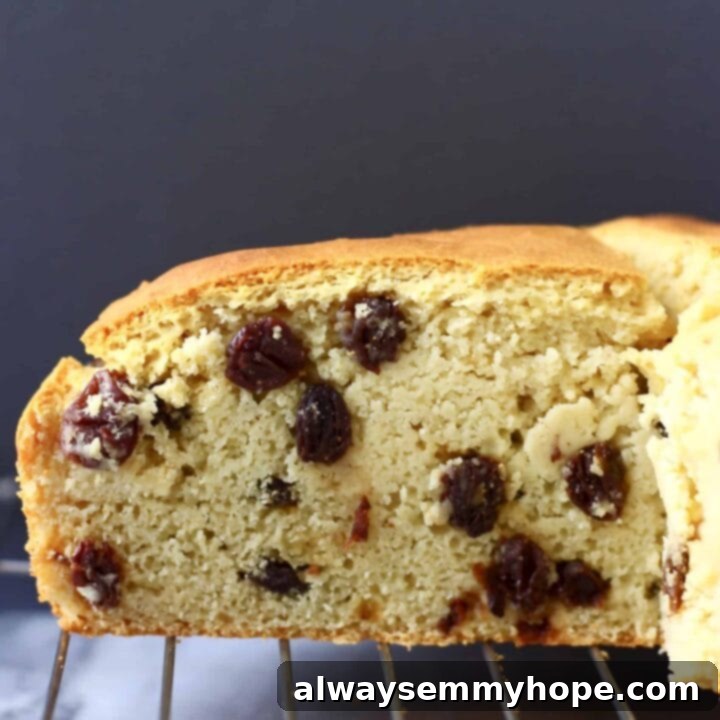 25 Festive Vegan Recipes for St. Patrick's Day 15 Gluten-Free Vegan Irish Soda Bread loaf, sliced and ready to serve.