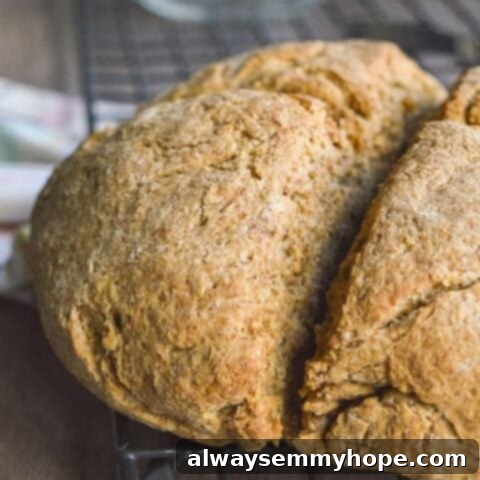 25 Festive Vegan Recipes for St. Patrick's Day 20 Traditional Vegan Irish Soda Bread loaf on a cooling rack.