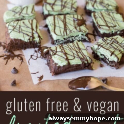 25 Festive Vegan Recipes for St. Patrick's Day 23 Gluten Free Frosted Mint Brownies (Vegan) with a vibrant green mint frosting.