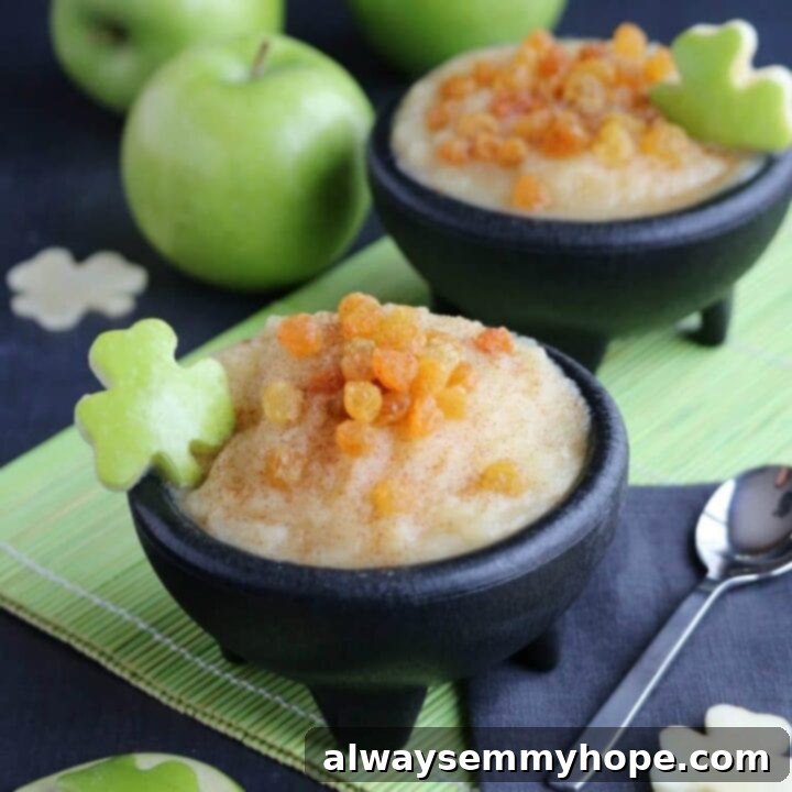 25 Festive Vegan Recipes for St. Patrick's Day 24 Pot o' Gold Applesauce in a glass jar, with a spoon.