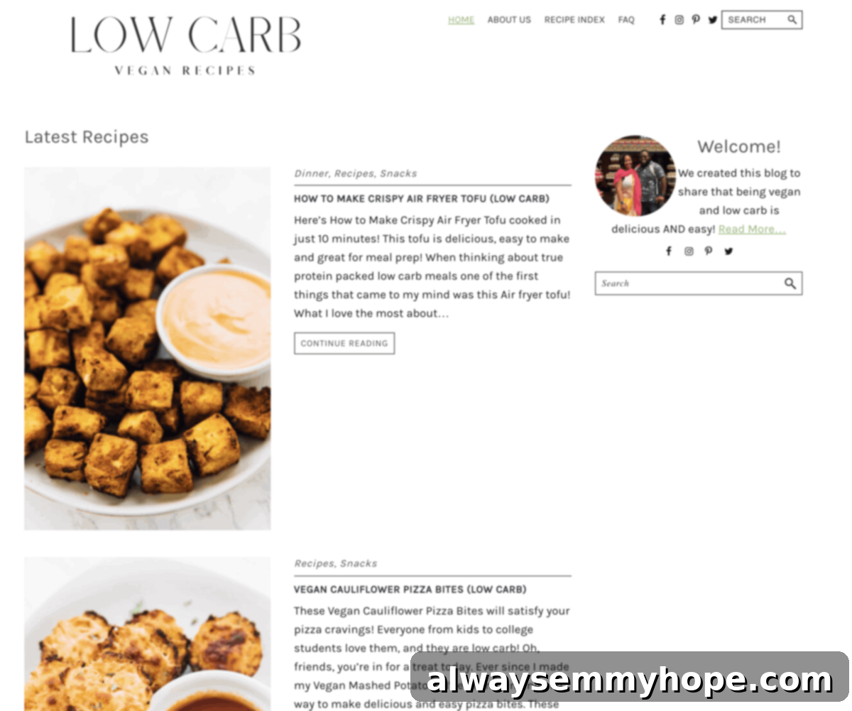 Game Changing News 3 Screengrab of a web page with food photos on it.