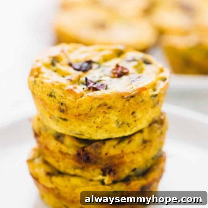 Vegan Quiche Muffins with Sun-dried Tomatoes and Spinach