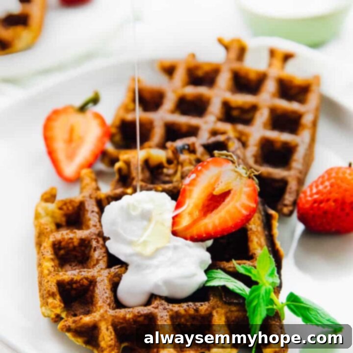 One Can, 20 Vegan Coconut Milk Recipes 8 Fluffy Low Carb Vegan Waffles, gluten-free and delicious.