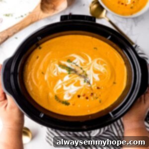 pumpkin soup in a crockpot