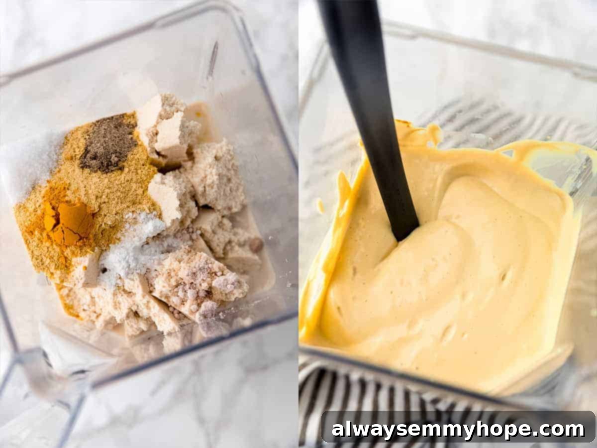 Dry and wet ingredients in a blender. 