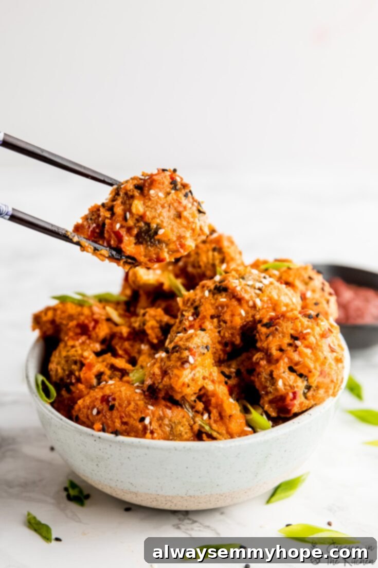 Aralık'ta İçinizi Isıtacak Vegan Tarifler 9 Crispy bang bang broccoli, a delicious and spicy vegan side dish