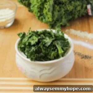 Three Delicious Kale Chip Flavors: Salty, Spicy, Cheesy 2 Side shot of bowl of kale chips.