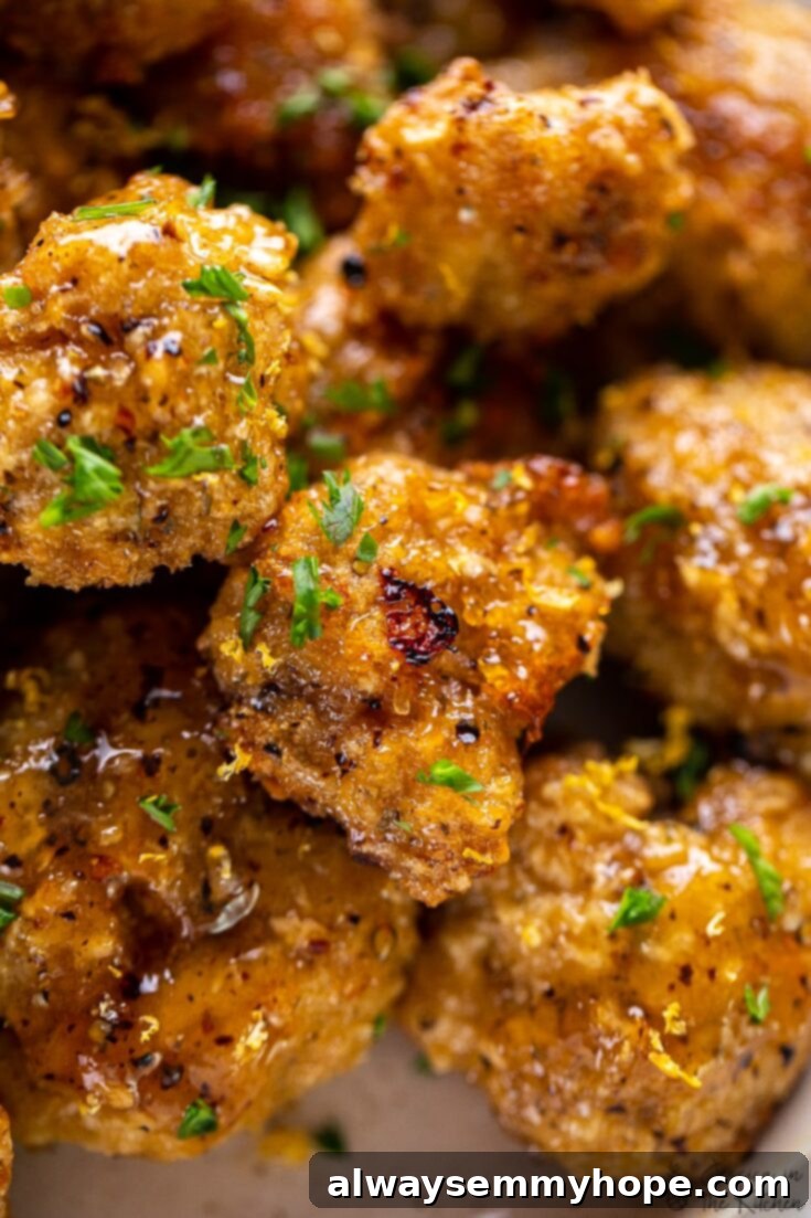 Bright and tangy Lemon Pepper cauliflower wings, a favorite vegan game day snack.