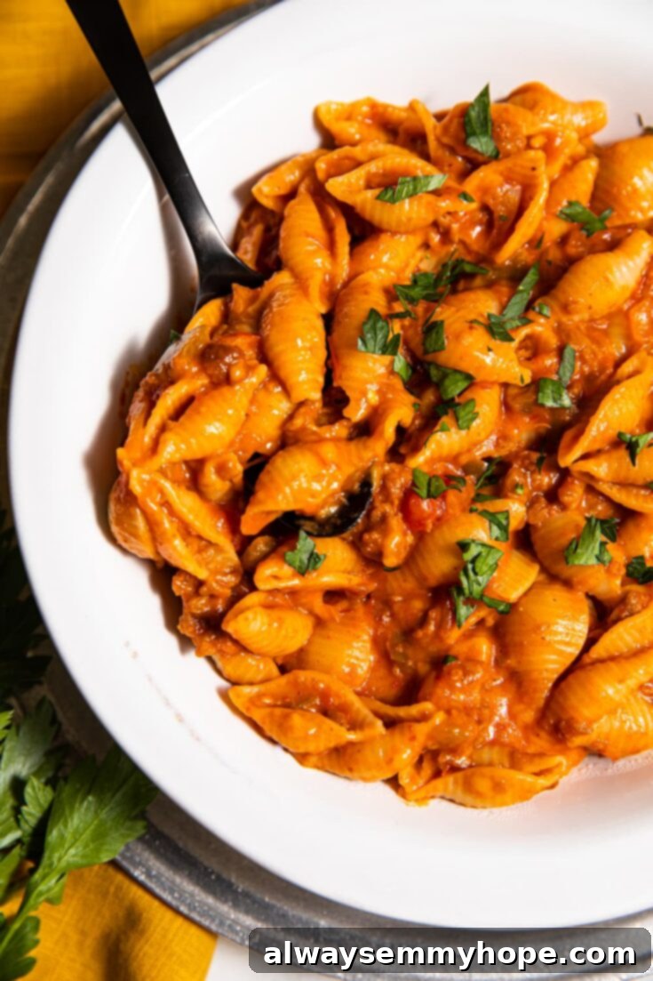 Vegan Cheesy Taco Pasta with a side of Taco Salad.