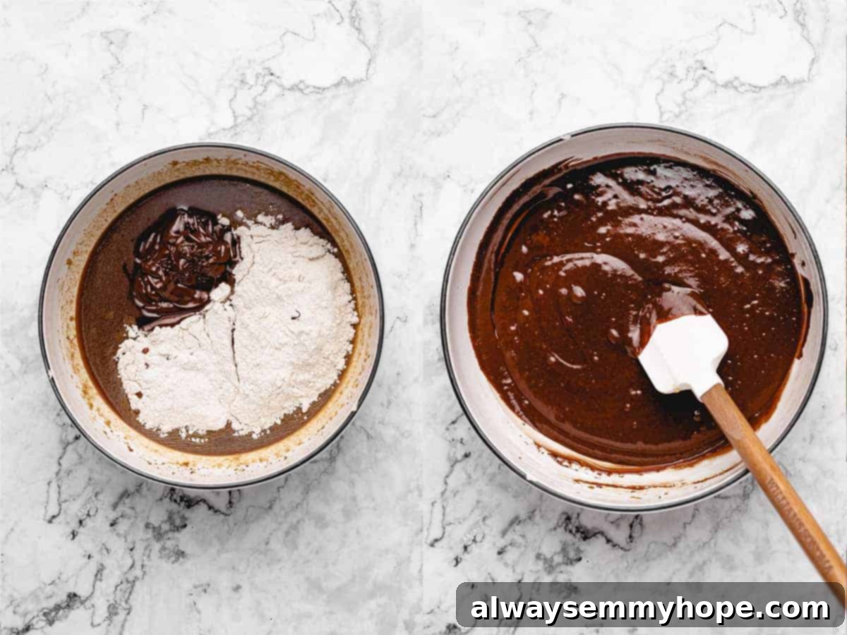 ingredient shots of making of gluten free brownies