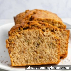 Slices of moist vegan zucchini bread.