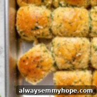 Fluffy Vegan Garlic Parmesan Dinner Rolls 17 Vegan garlic parmesan dinner rolls in metal baking pan