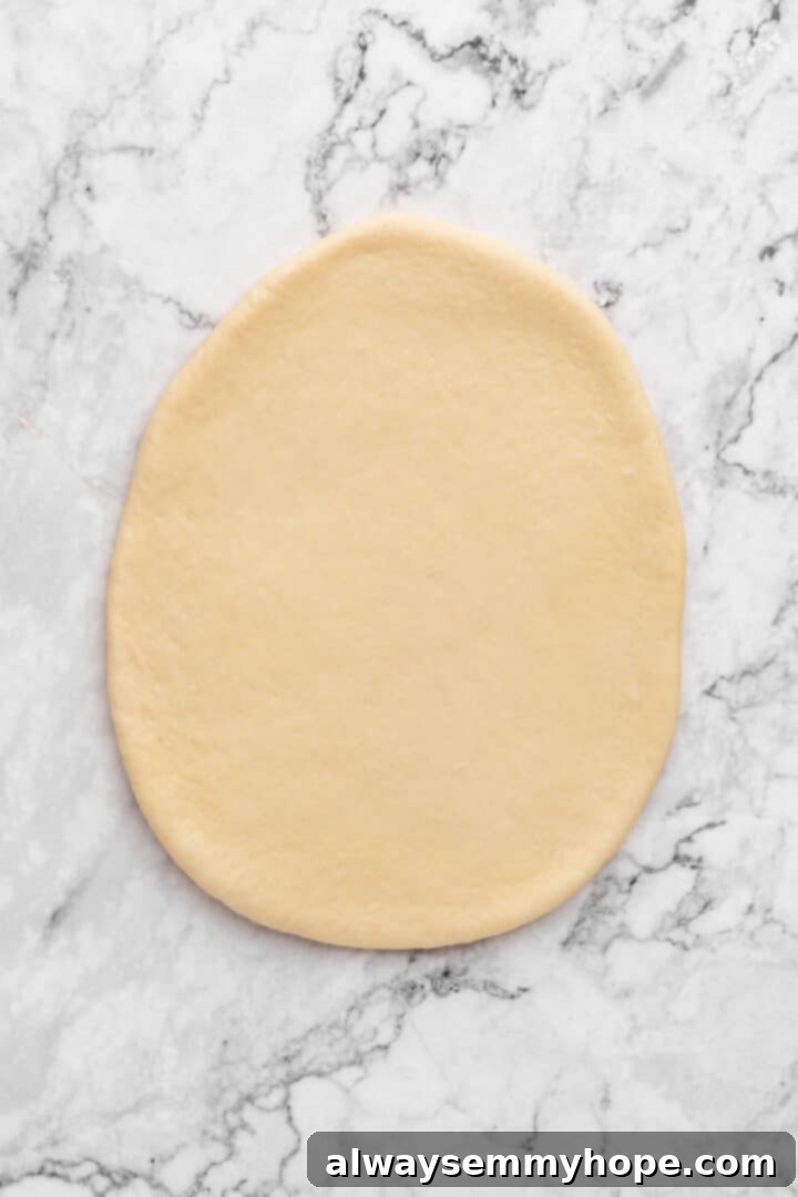 Fluffy Vegan Japanese Milk Bread 18 Rolled out milk bread dough