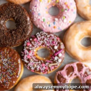 Vegan donuts decorated with glazes and sprinkles