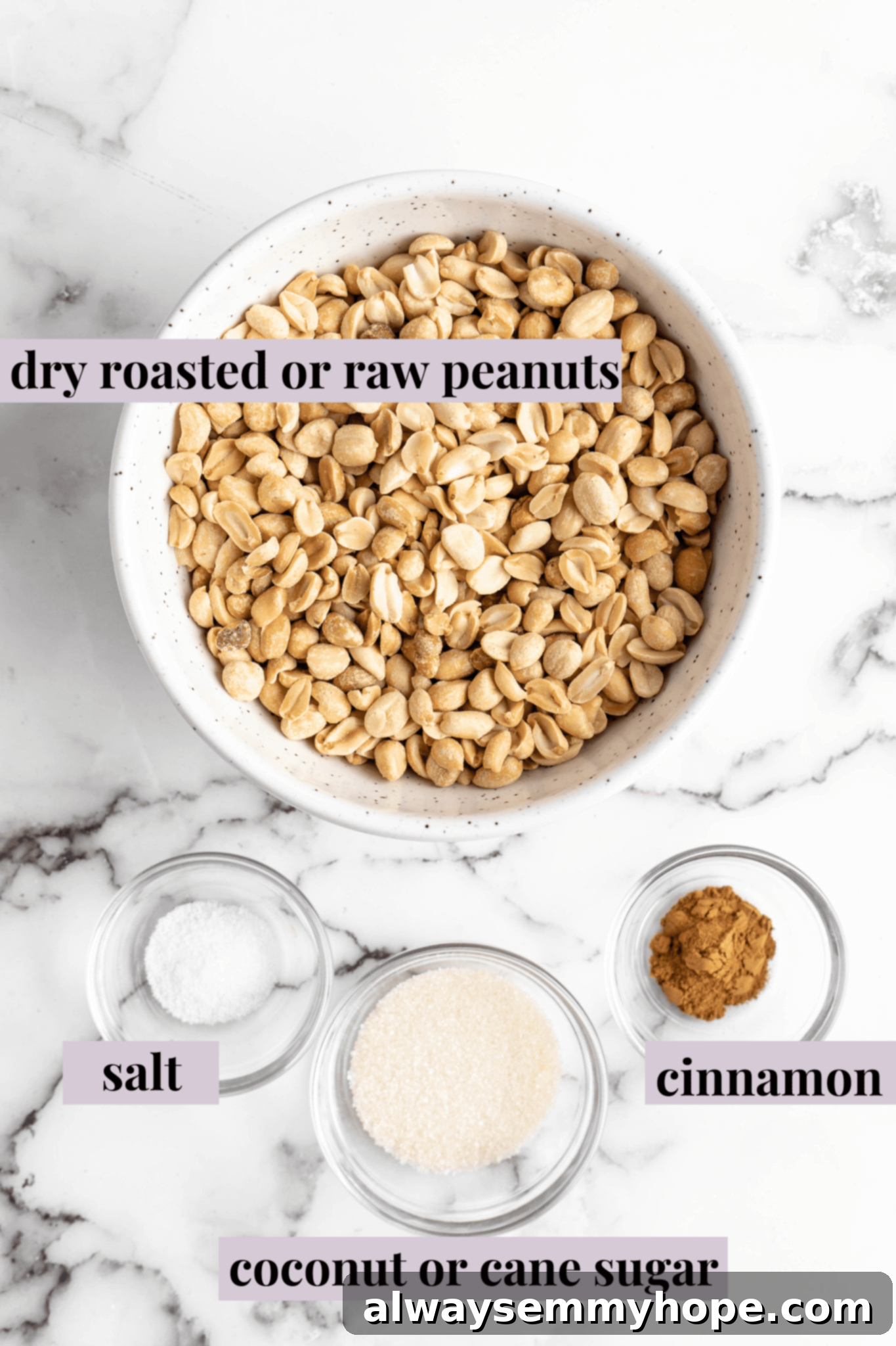 Jar of homemade peanut butter with spoon inside