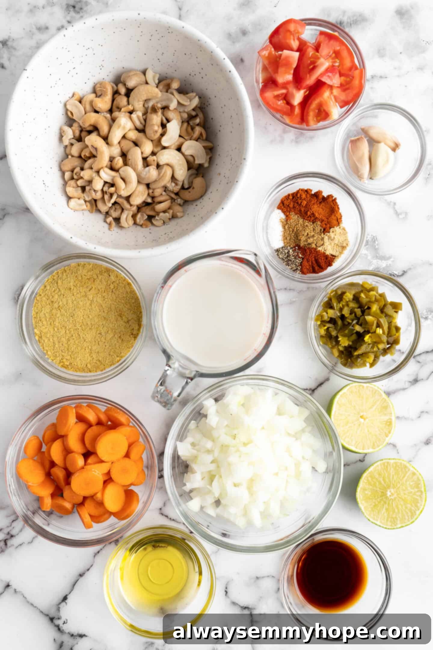 ingredients for vegan queso Ingredients for vegan queso