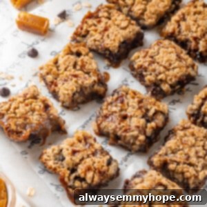 Carmelitas 2 Close-up of a perfectly cut vegan carmelita bar