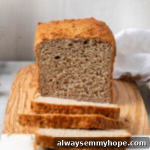 Sliced gluten-free sandwich bread on board