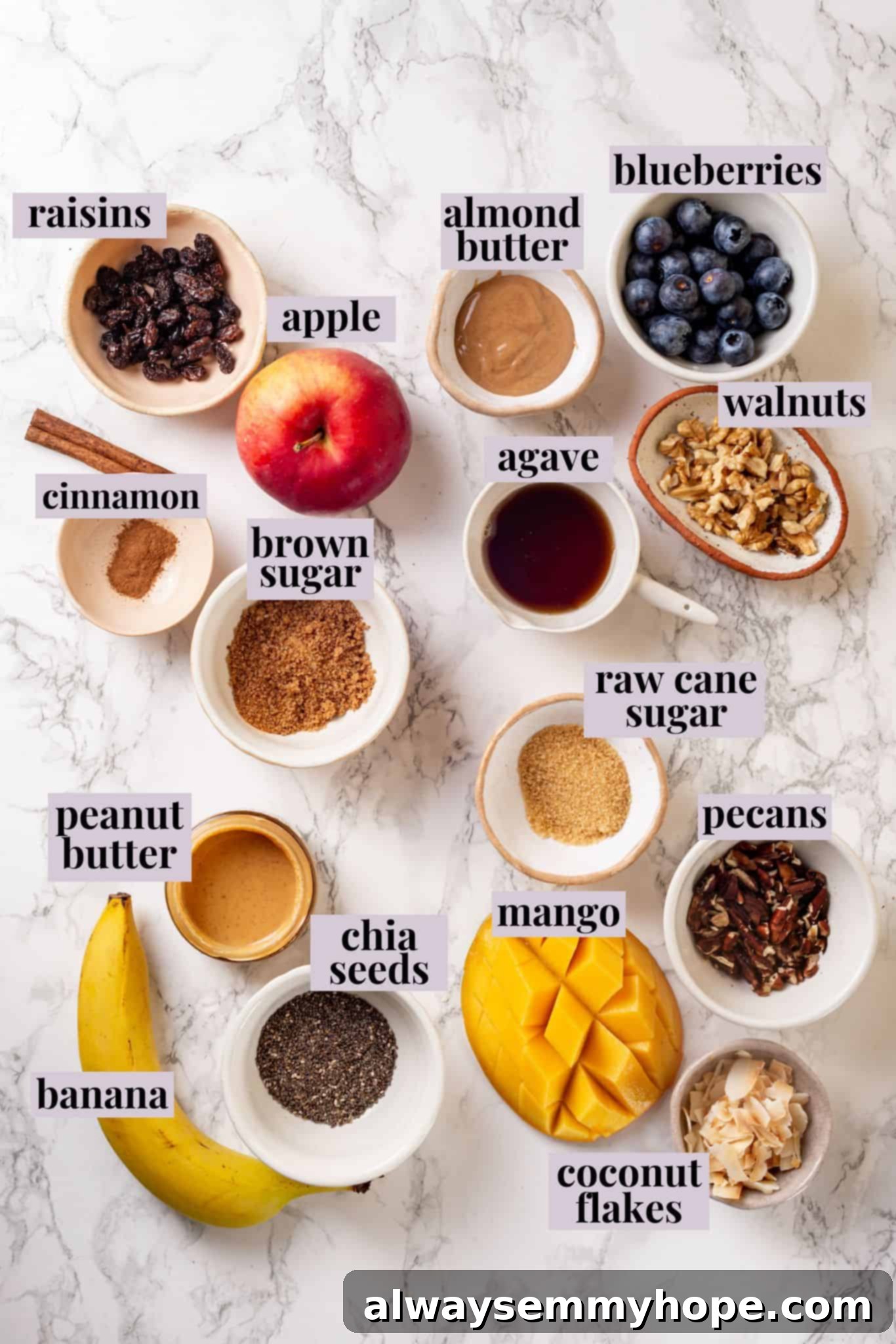 This Instant Pot steel-cut oats recipe is the easiest way to make hearty and creamy oatmeal for breakfast. Simple, hands-off recipe! Various topping options for Instant Pot steel-cut oats, including fresh berries, nuts, mango, and peanut butter