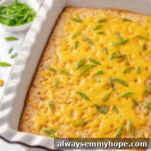 Creamy Corn Casserole 2 Vegan corn casserole in baking dish