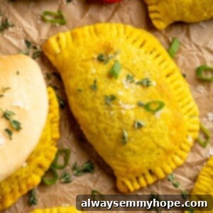 Overhead view of vegan Jamaican patties