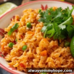 Flavorful Instant Pot Mexican Rice 2 Instant Pot Mexican rice in bowl with cilantro for garnish