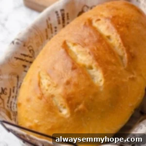 Authentic French Bread at Home 2 Whole French bread loaf in basket