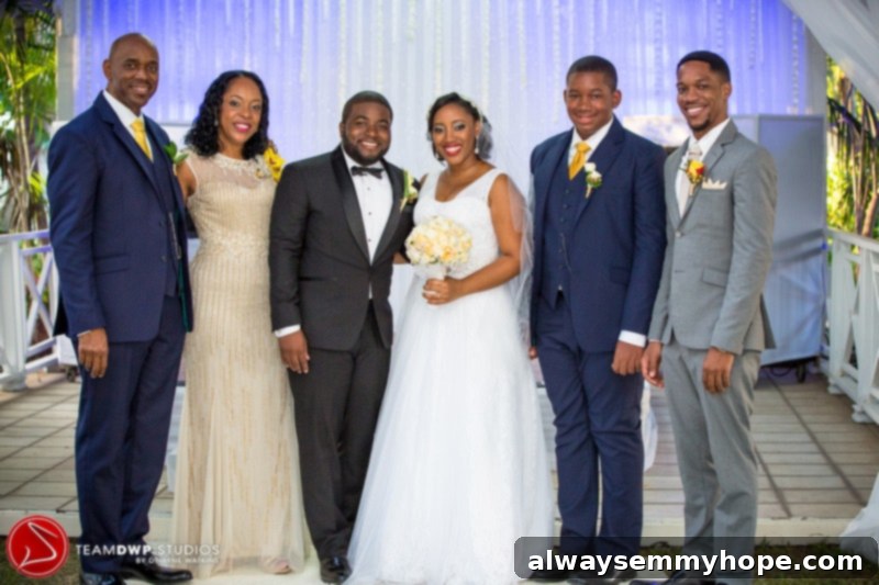 Happy New Year and a Medical Update 19 Jessica and Gavin standing proudly with their friends.