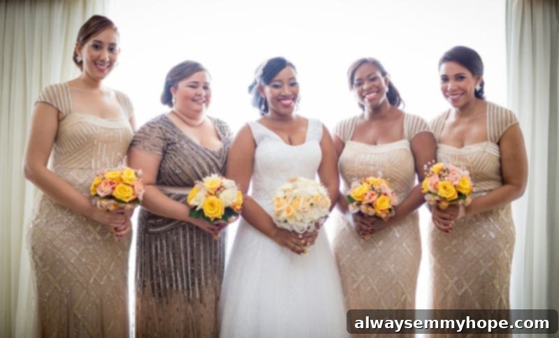 Happy New Year and a Medical Update 3 Jessica and her bridesmaids laughing joyfully on the wedding day.