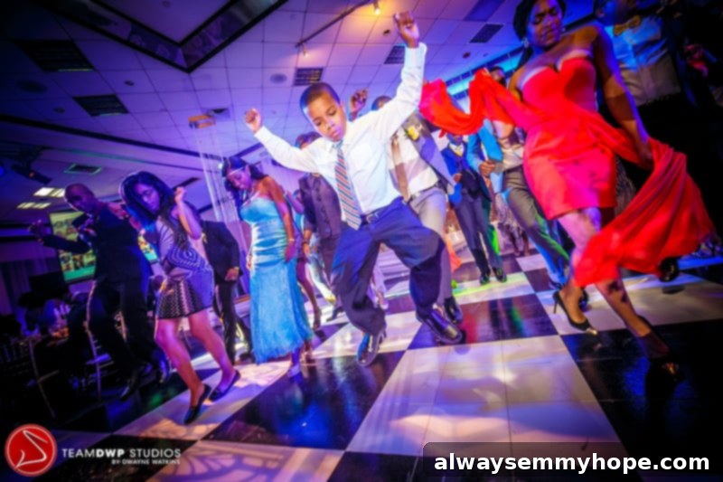 Happy New Year and a Medical Update 26 A young boy enthusiastically dancing on the dancefloor.