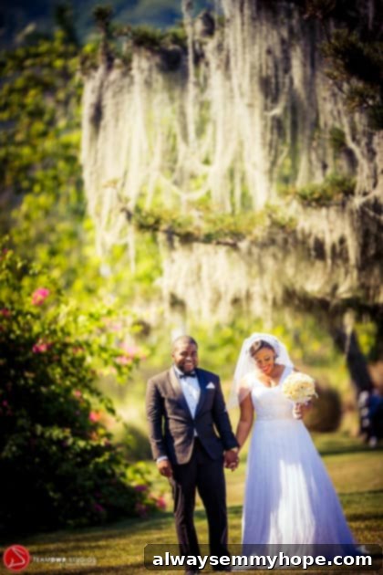 Happy New Year and a Medical Update 10 Jessica and Gavin holding hands tenderly under a lush tree.