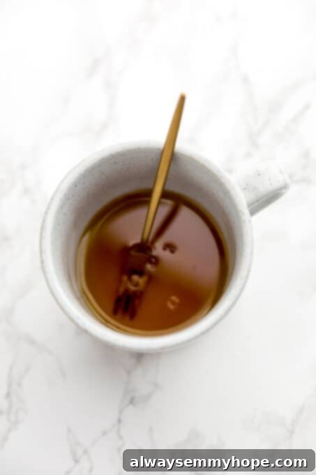 Easy Vegan Mug Brownie 6 Vanilla extract, oil, and lemon juice in a mug.